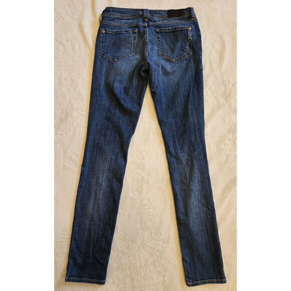 Genetic Denim Jeans Womens Size 27 Blue Denim Skinny The Shane Distressed - Picture 10 of 16